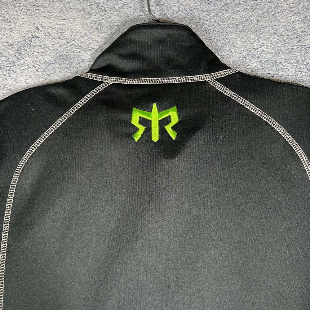 Ragnar Relay Series Mens XL Black Full Zip Performance Jacket Lime Green Logo - Picture 11 of 16